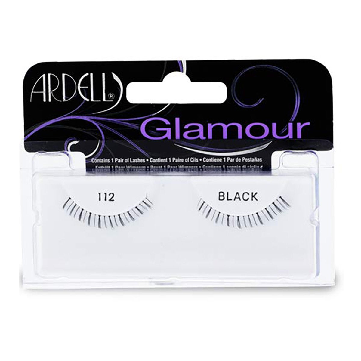 Ardell Glamour Lashes False Eyelashes 112-Black