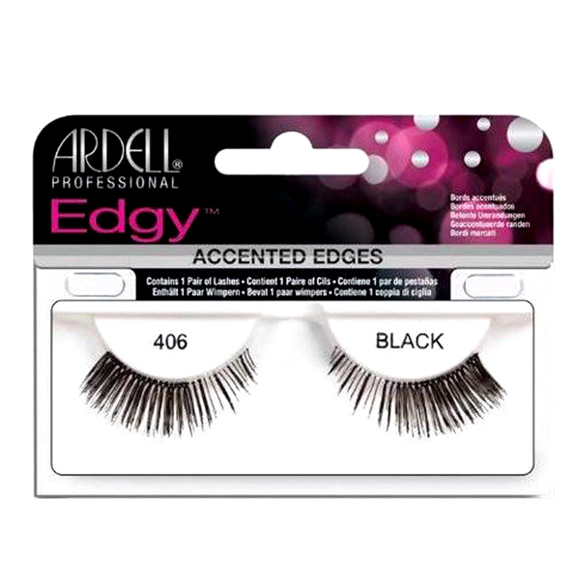 Ardell Edgy Lash False Eyelashes 406-Black