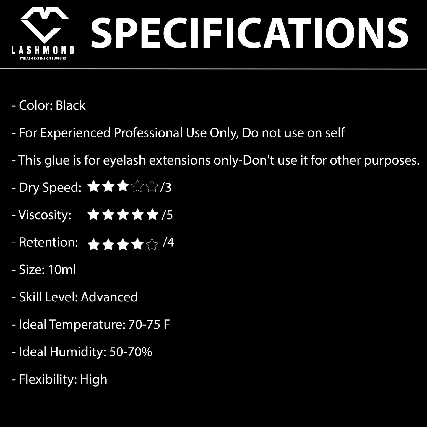 Lashmond Pro Lash Extension Glue-Blue