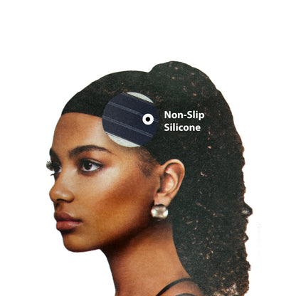 Ana Beuty Silicone Non-Slip Elastic Wig Band with Velcro Closures-2pcs