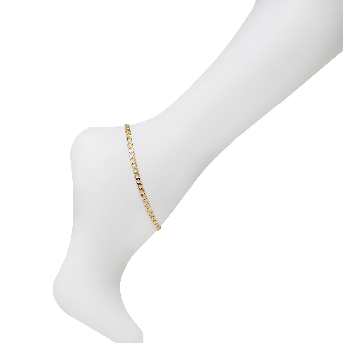 Gold Plated Link Chain Anklets Bracelet