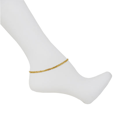 Gold Plated Link Chain Anklets Bracelet